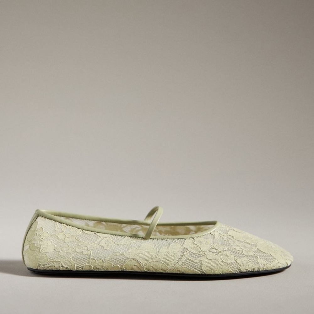 Jeffrey Campbell Swan-Lake Lace Flats